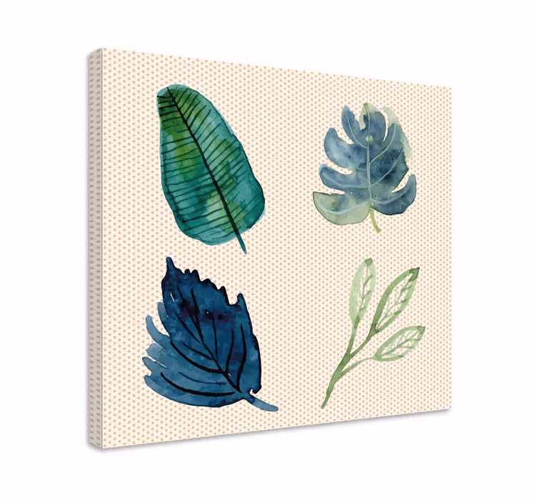 Tablou living frunze tropicaleFrunze tropicale - TenStickers
