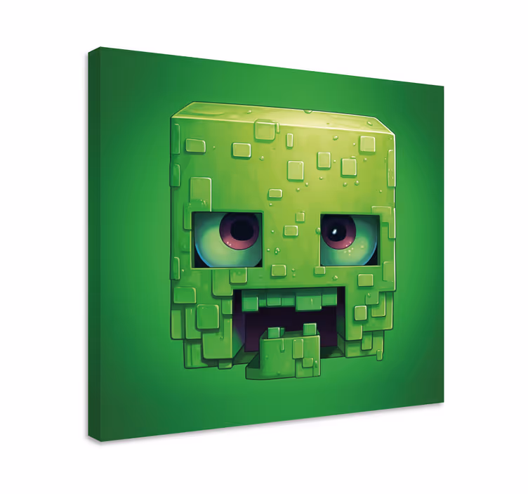 Tablou jocuri video personajul de artă pixel ciudat. - TenStickers