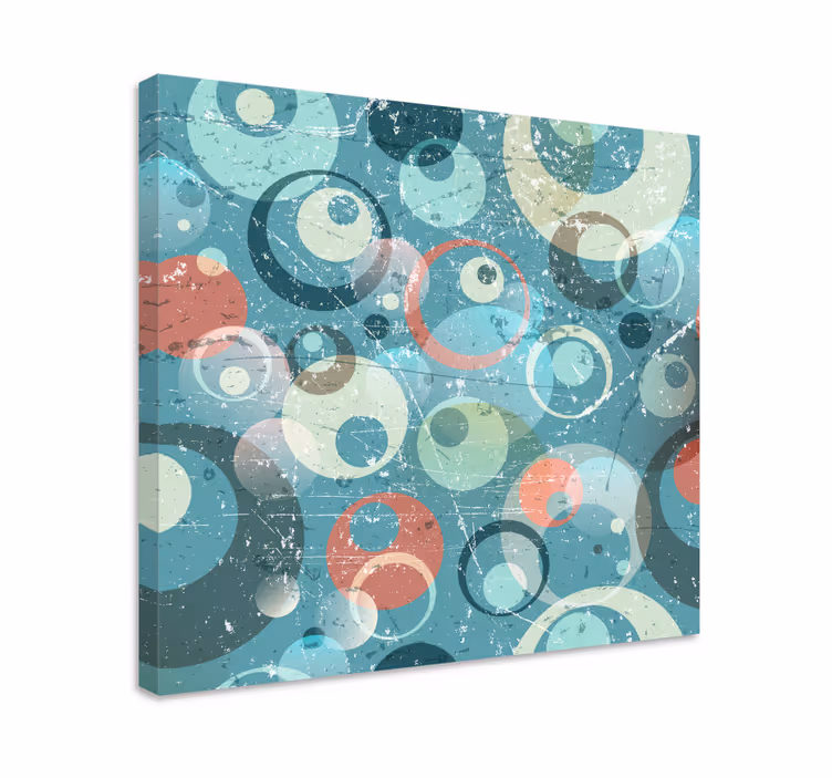 Tablou artă cercuri abstracte - TenStickers