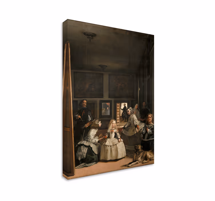 Tablou artă "Las Meninas" se traduce în limba română ca "Fetele d - TenStickers