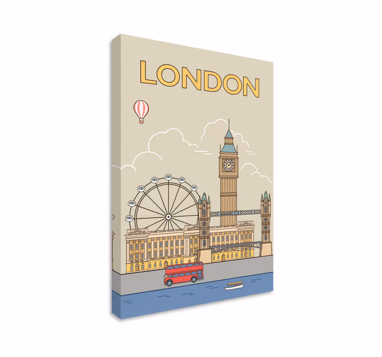 Tablou orașe (Londra) - TenStickers