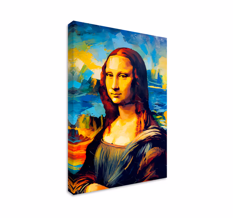 Tablou artă stil impresionism mona lisa - TenStickers