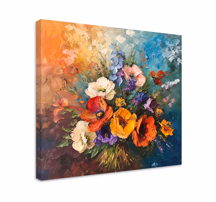 Tablou artă buchet de flori - TenStickers