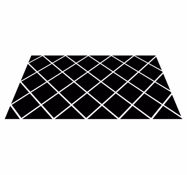Covor vinil negru linii geometrice moderne - TenStickers