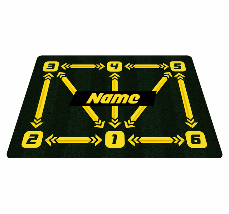 Covor de vinil jocuri antrenament personalizat de fotbal - TenStickers