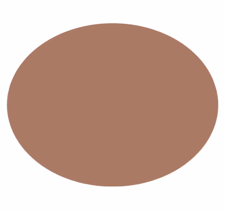 Covoruri vinil rotund mocha mousse - TenStickers
