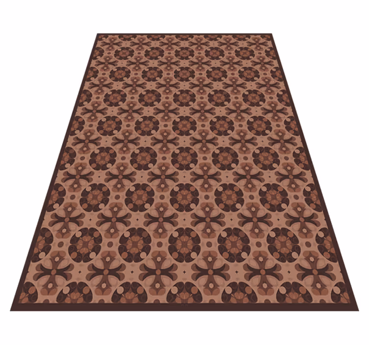 Covor vinil efect de țiglă mocha mousse - TenStickers