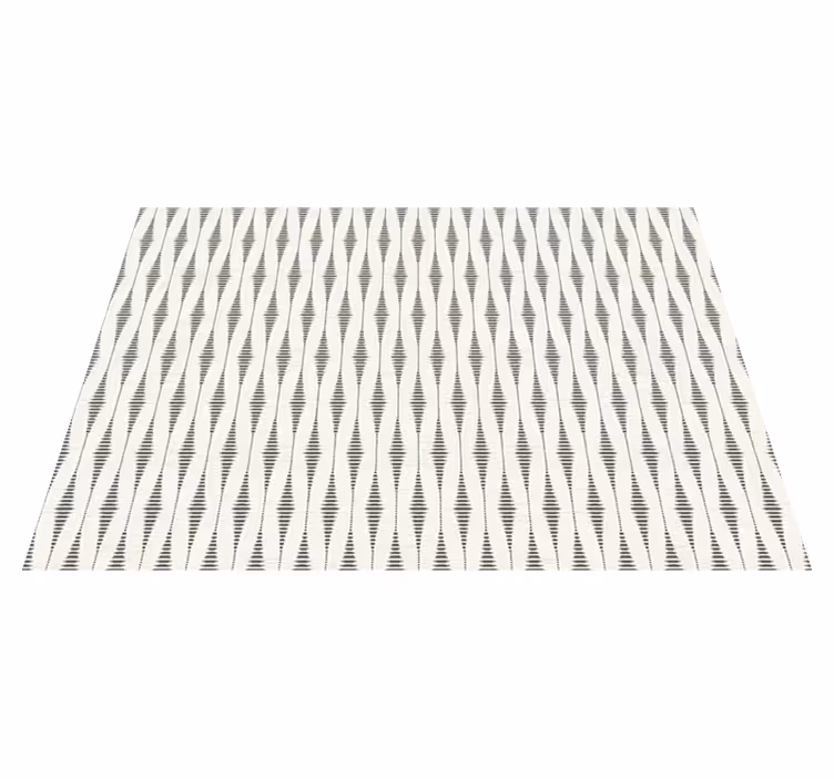 Covor vinil modern rabaul ikat gri si bej - TenStickers
