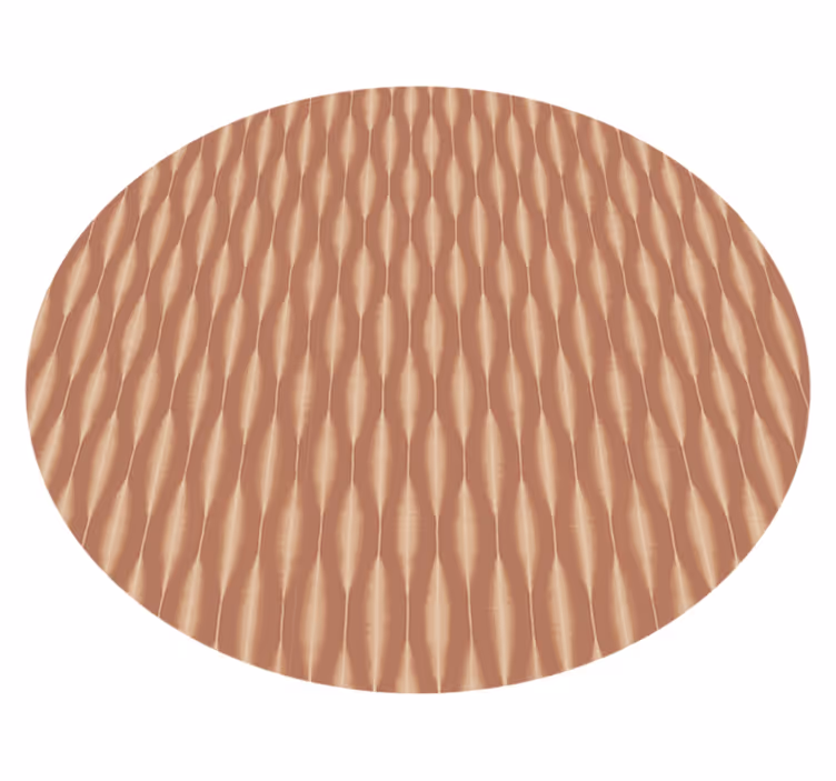 Covor vinil modern ikat kasuri mocha mousse - TenStickers