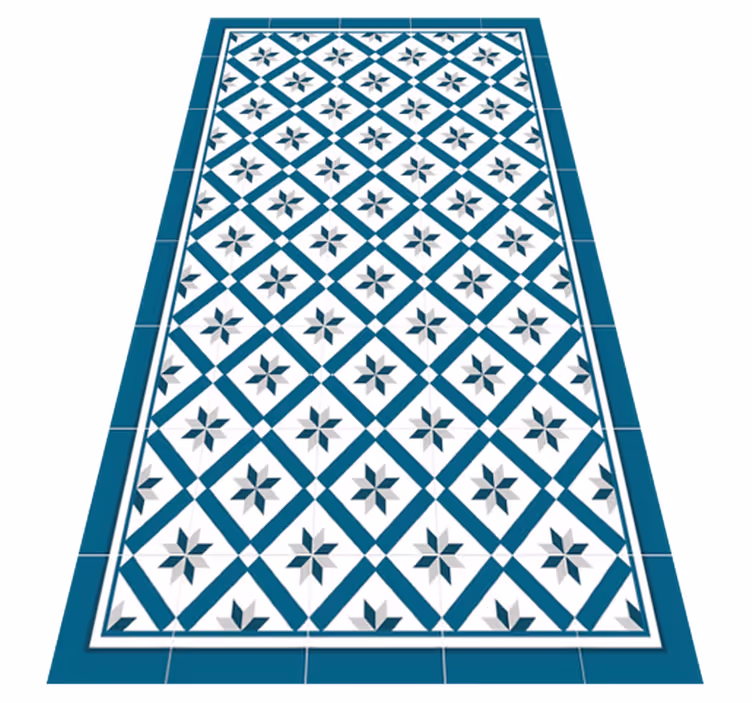 Covor de vinil pentru bucătărie albastru hidraulic - TenStickers