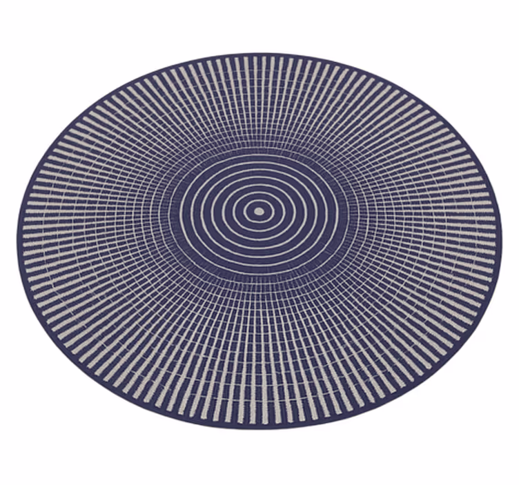 Covor de vinil pentru exterior design concentric cu dungi - TenStickers