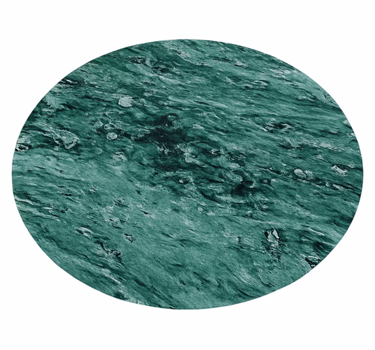 Covor Vinil Verde efect elegant de marmură - TenStickers