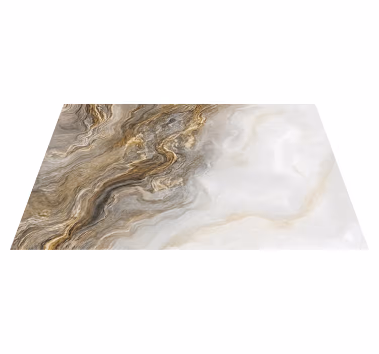 Covor de vinil marmura efect de onix taupe - TenStickers