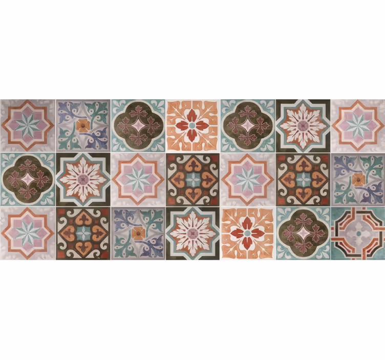 Covor de vinil mozaic piastrelline siciliene - TenStickers