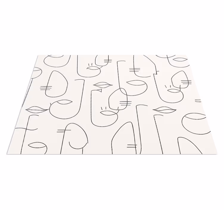 Covor de vinil pentru bucătărie părți abstracte de față - TenStickers