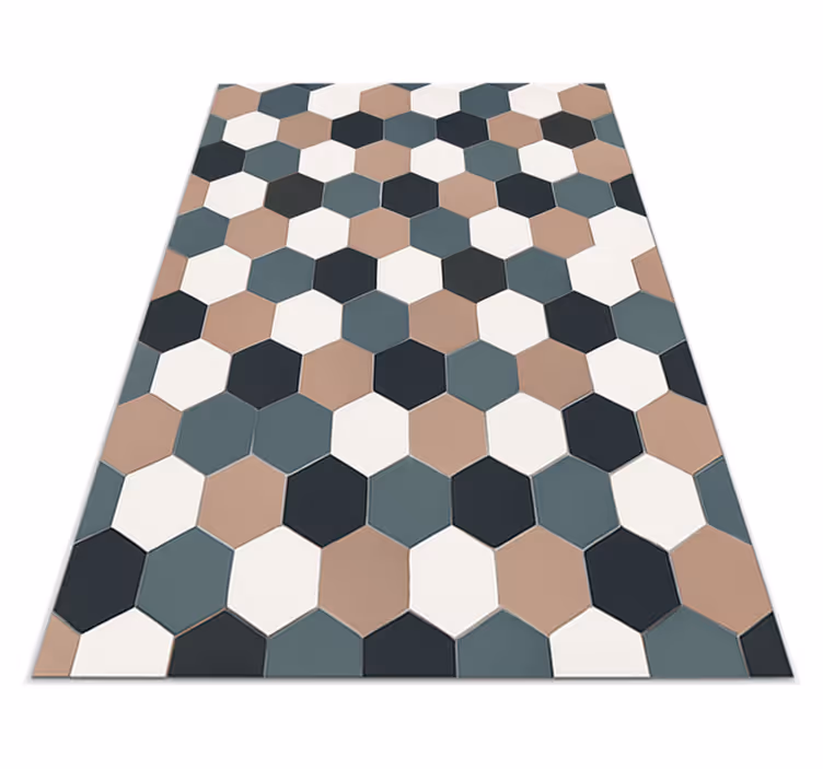 Covor de vinil pentru bucătărie plăci hexagonale moderne - TenStickers