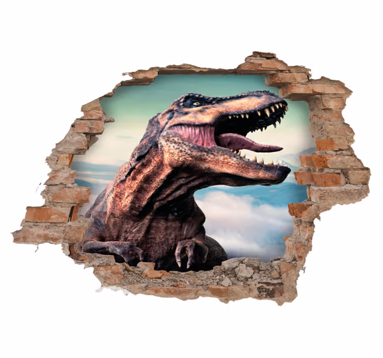 Covor vinil animal 3d t-rex realist - TenStickers