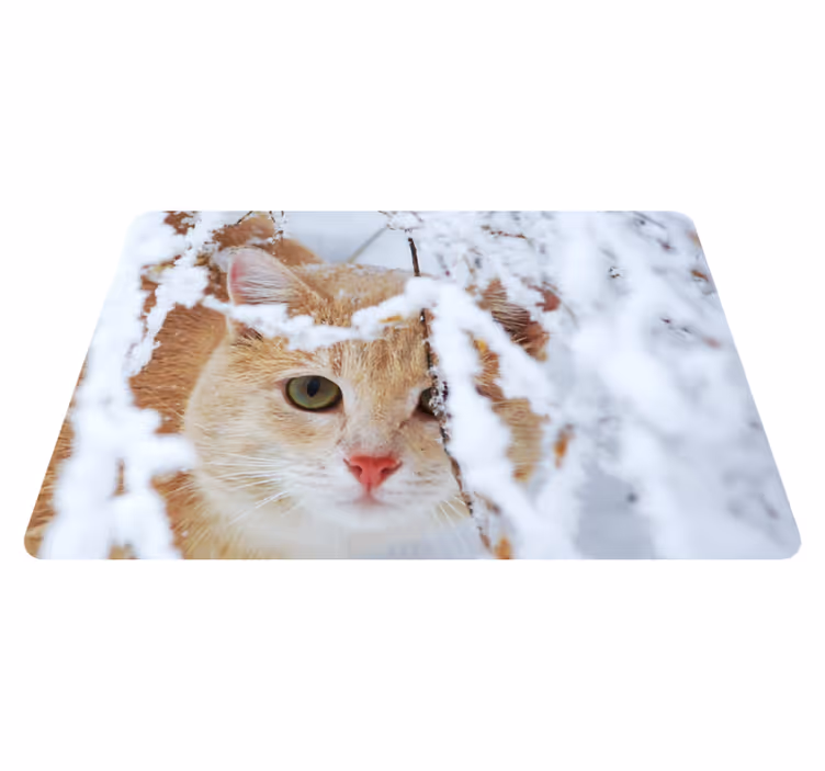 Covor vinil animal pisică cu stalactite - TenStickers