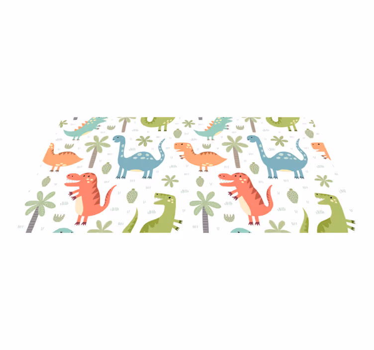 Covor vinil animal dinozaur vesel kallax - TenStickers