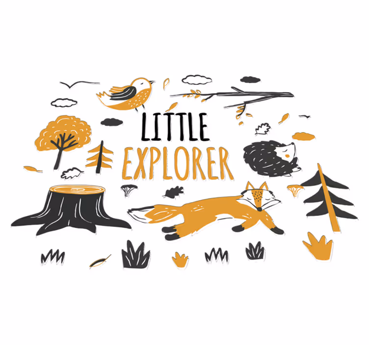 Covor vinil animal mic explorator - TenStickers