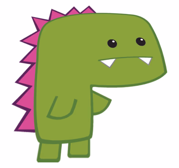 Covor vinil animal minisaur verde - TenStickers