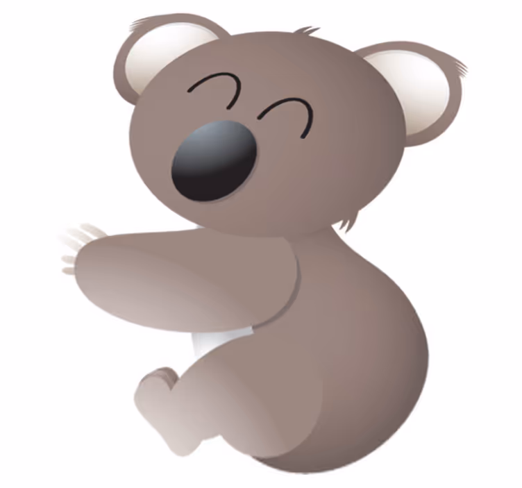 Covor vinil animal koala fericit - TenStickers
