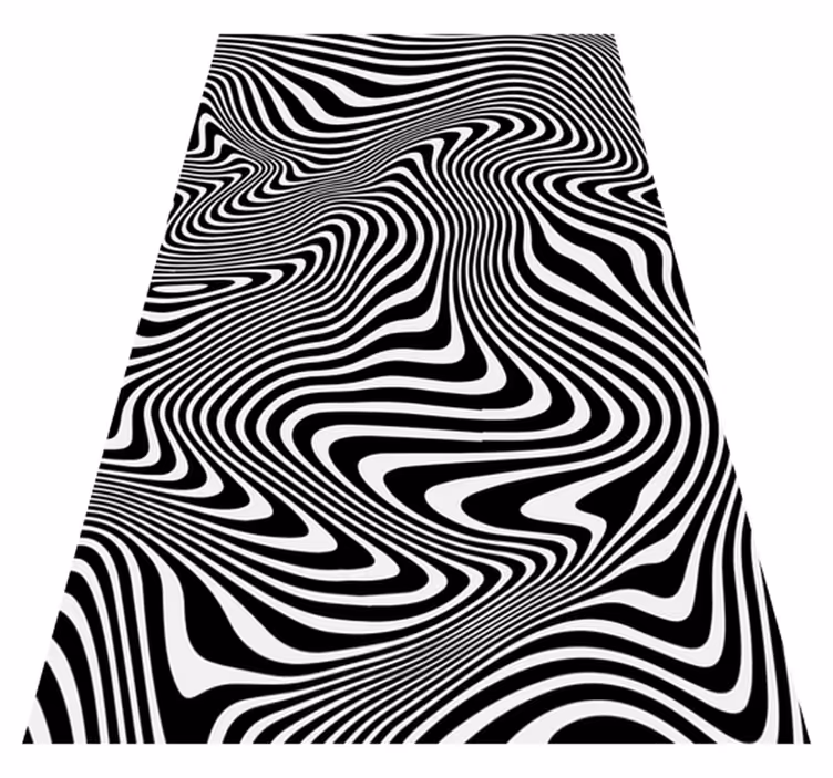 Covor vinil animal efect 3d zebra - TenStickers