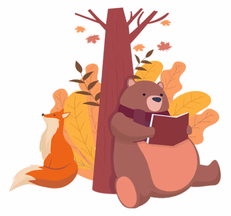 Covor vinil animal copac cu animale - TenStickers