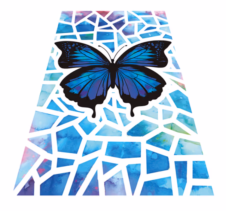 Covor vinil animal model fluturi trendy - TenStickers