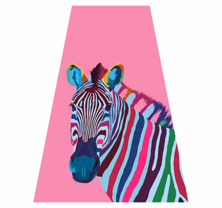 Covor vinil animal zebra pop art iphone - TenStickers