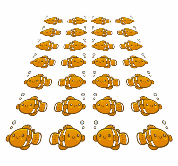Covor vinil animal model pește clovn - TenStickers