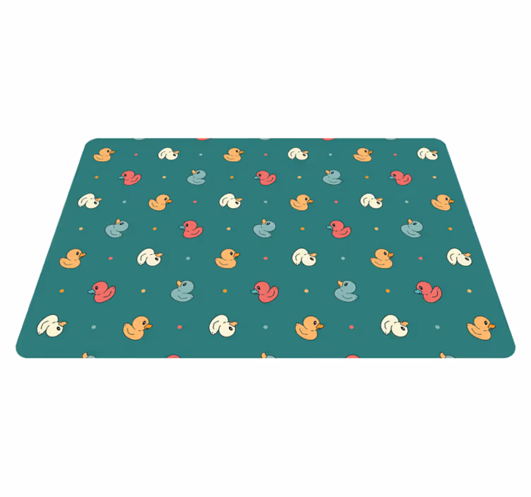 Covor vinil animal rațe colorate - TenStickers