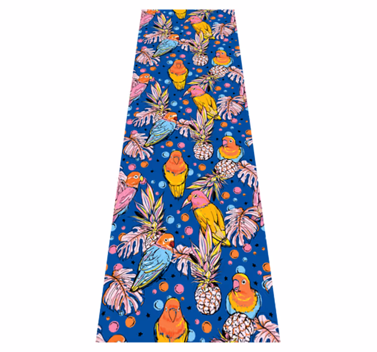Covor vinil animal cu penaj colorat - TenStickers