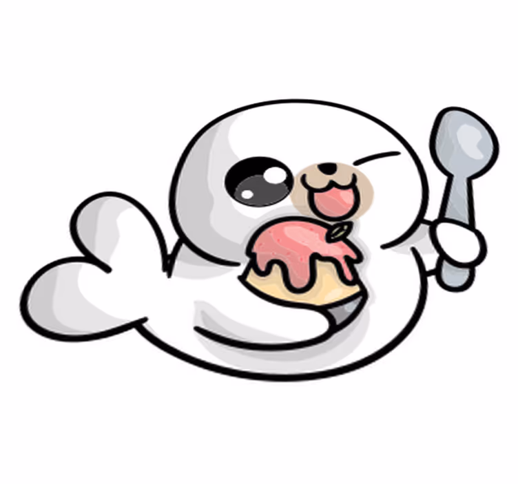 Covor vinil animal pinguin anime bebeluș - TenStickers