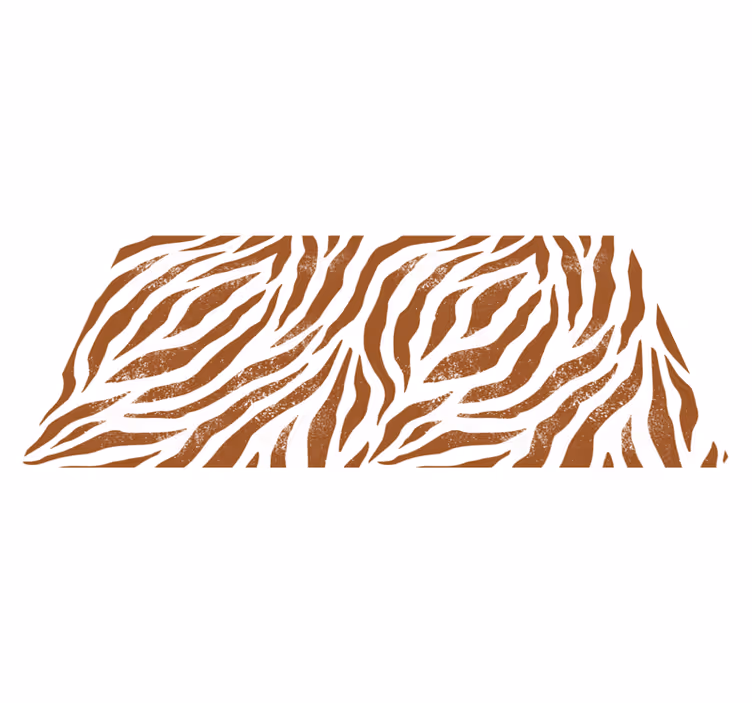 Covor vinil animal imprimeu zebră maro - TenStickers