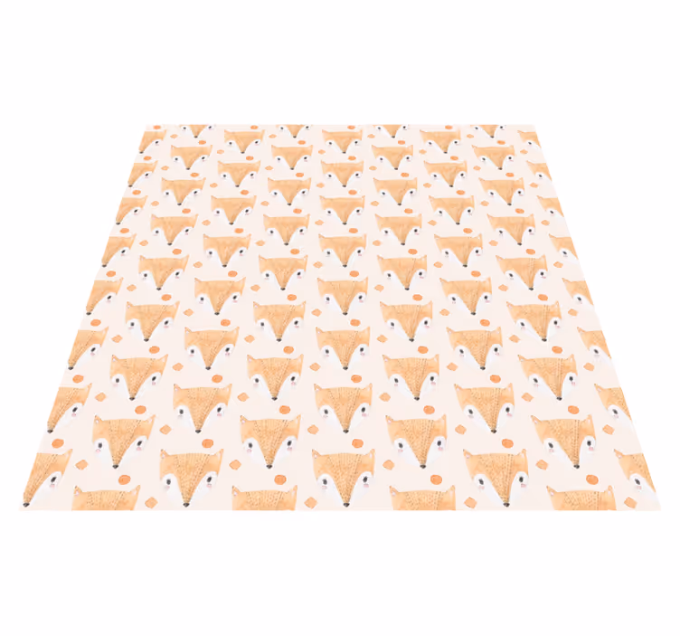 Covor vinil animal cu model de vulpiță baby - TenStickers