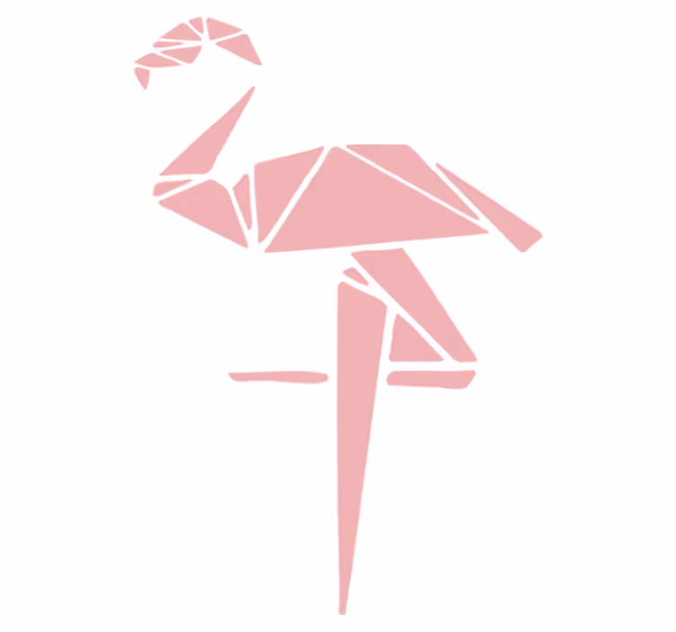 Covor vinil animal design stilat cu flamingo - TenStickers