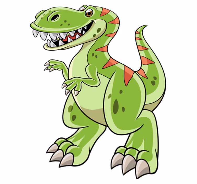 Covor vinil animal desenat tyrannosaurus rex - TenStickers