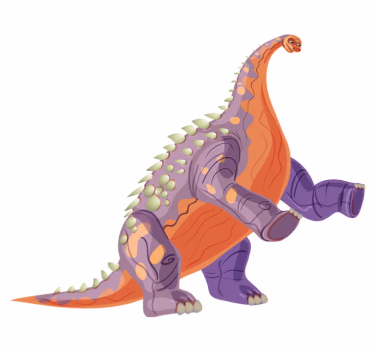Covor vinil animal dinozaur colorat - TenStickers