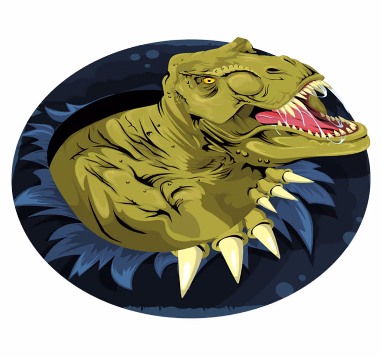 Covor vinil animal craniu de tyrannosaurus rex - TenStickers