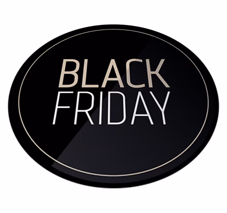 Covor din vinil de black friday etichete elegante promoții - TenStickers