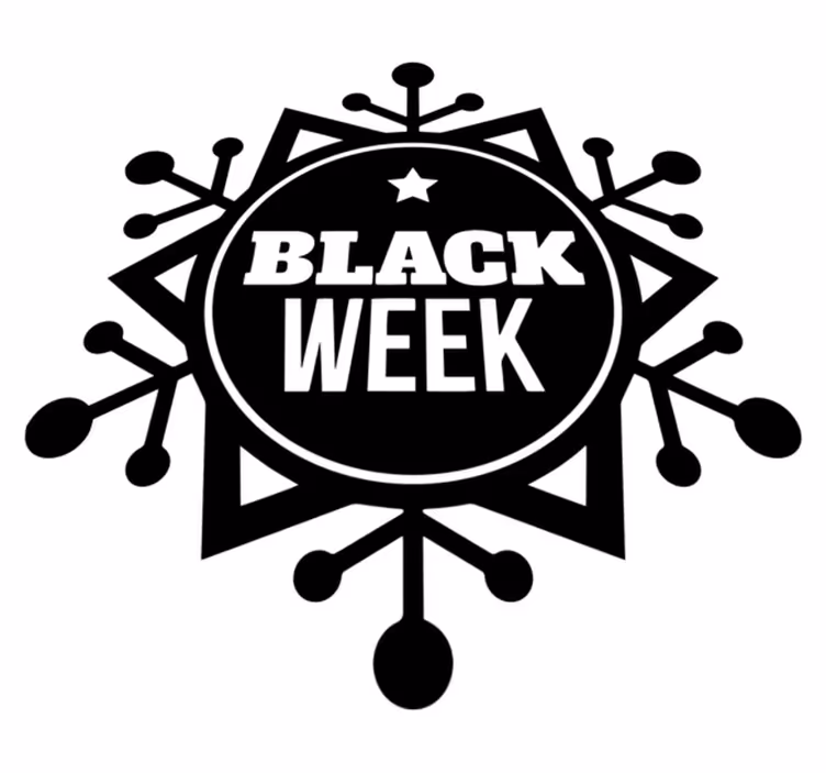 Covor din vinil de black friday săptămâna fulgilor de zăpadă - TenStickers