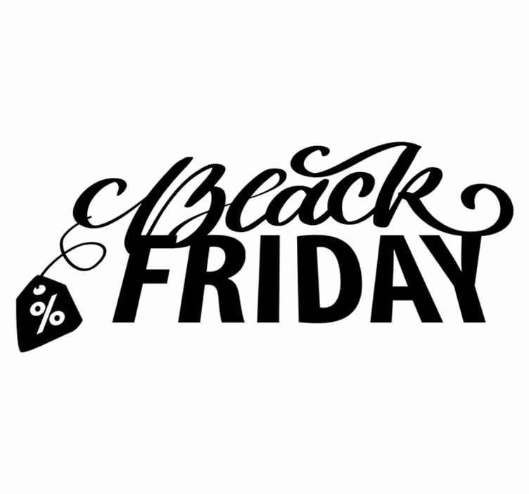 Covor din vinil de black friday frumos cu etichete - TenStickers