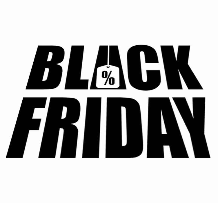 Covor din vinil de black friday fundal alb simplu - TenStickers