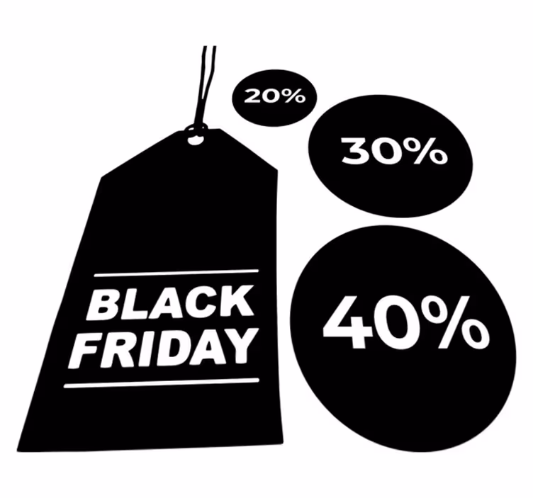 Covor din vinil de black friday set personalizabil 3 bucăți - TenStickers