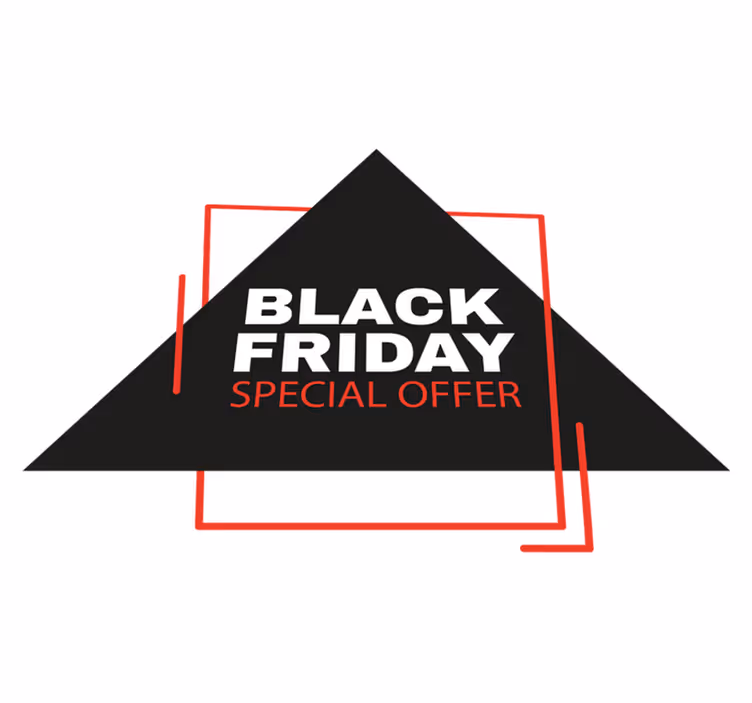 Covor din vinil de black friday semn de black friday - TenStickers