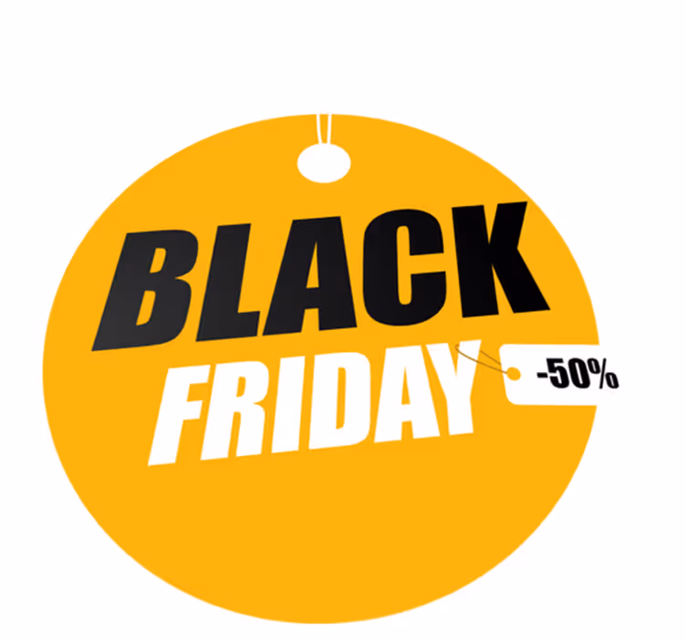 Covor din vinil de black friday cerc personalizat - TenStickers