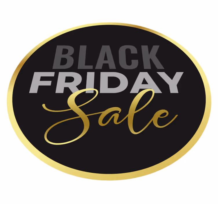 Covor din vinil de black friday fundal auriu - TenStickers