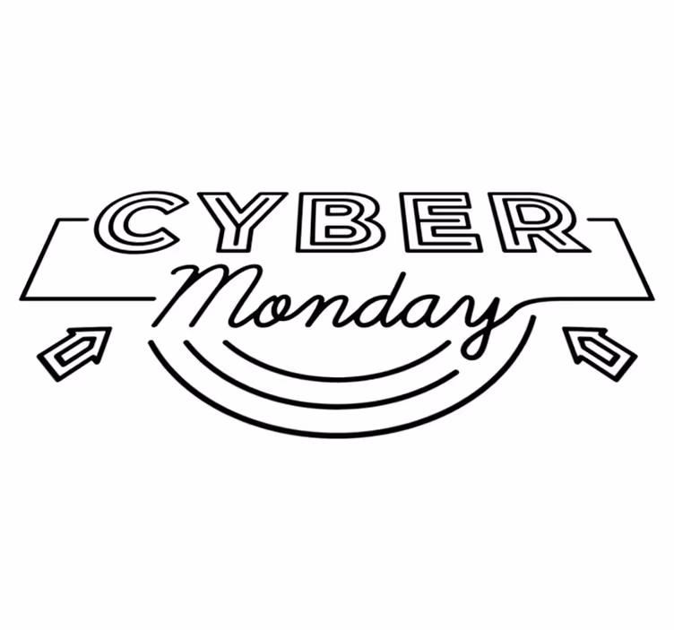 Covor din vinil de black friday săgeți cyber monday - TenStickers