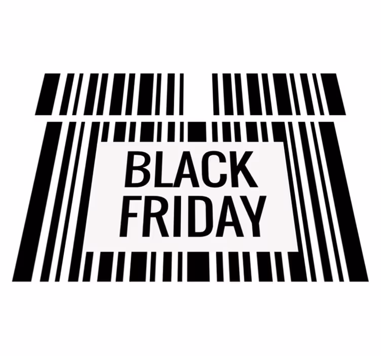 Covor din vinil de black friday cod de bare - TenStickers